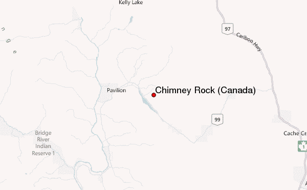 Chimney Rock (Canada) Location Map