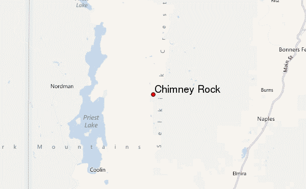 Chimney Rock Location Map