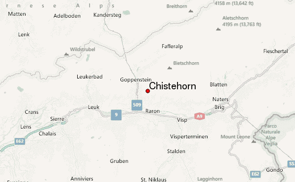 Chistehorn Location Map
