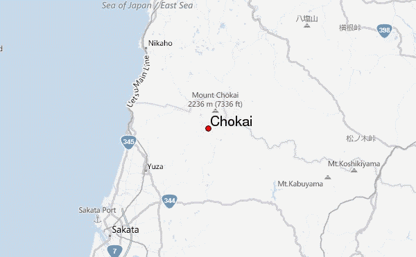Chokai Location Map