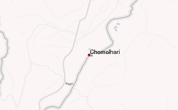 Chomolhari Location Map