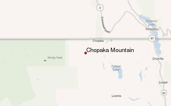 Chopaka Mountain Location Map