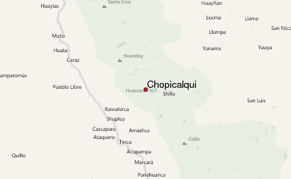 Chopicalqui Location Map