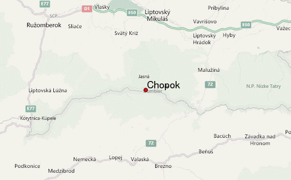 Chopok Location Map