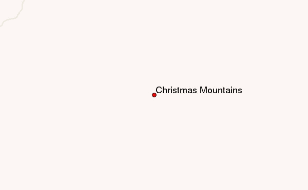 Christmas Mountains Location Map