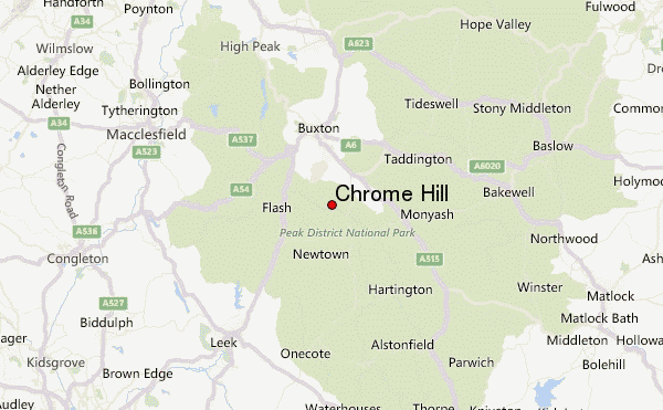 Chrome Hill Location Map
