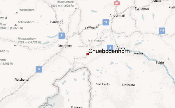 Chüebodenhorn Location Map