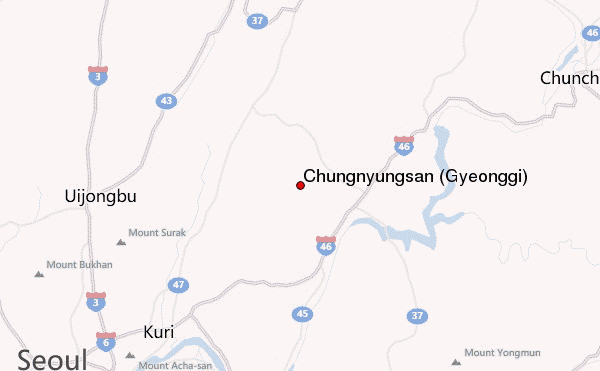 Chungnyungsan (Gyeonggi) Location Map