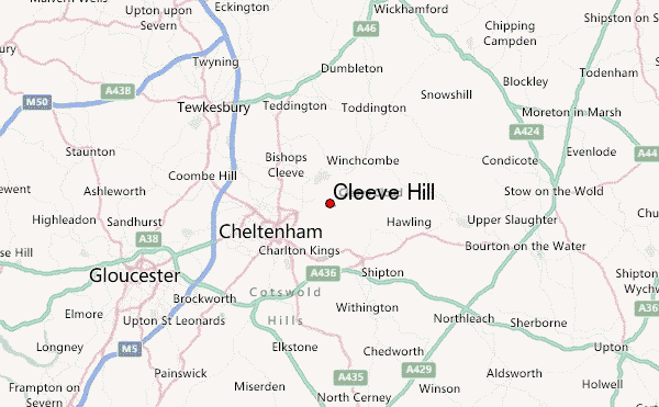 Cleeve Hill Location Map