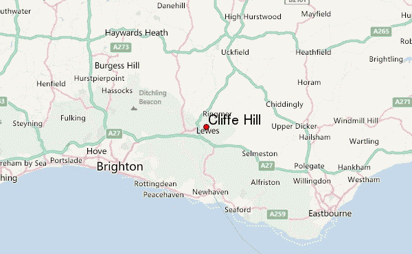 Cliffe Hill Location Map