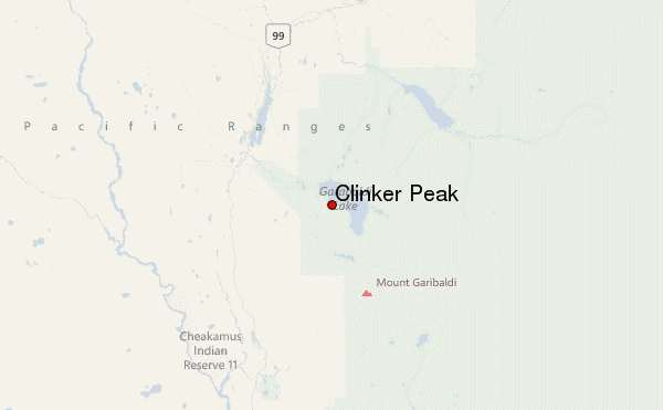 Clinker Peak Location Map