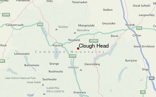 Clough Head Location Map