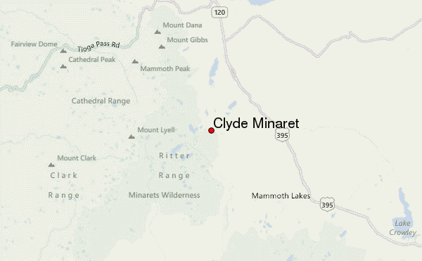 Clyde Minaret Location Map