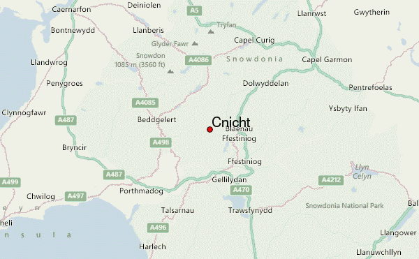 Cnicht Location Map