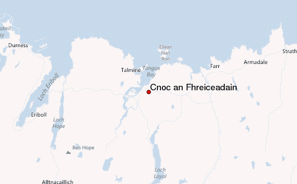 Cnoc an Fhreiceadain Location Map