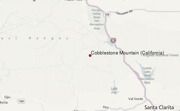 Cobblestone Mountain (California) Location Map