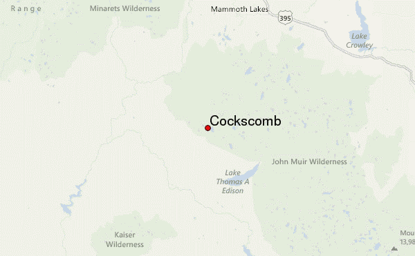 Cockscomb Location Map