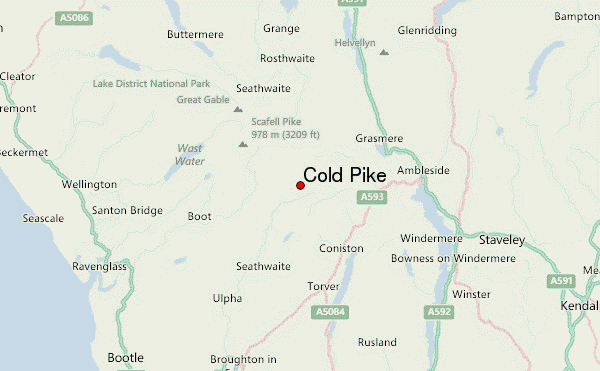 Cold Pike Location Map