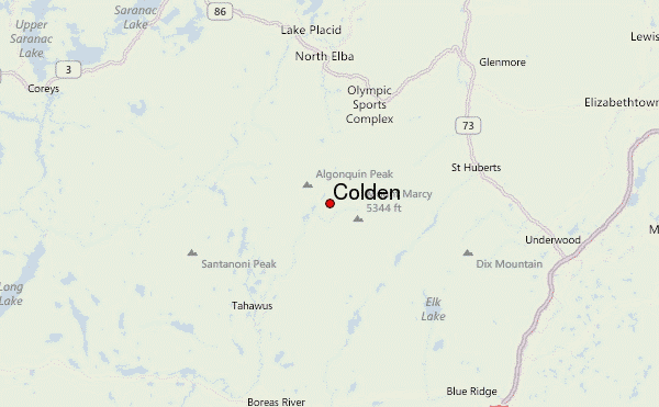 Colden Location Map