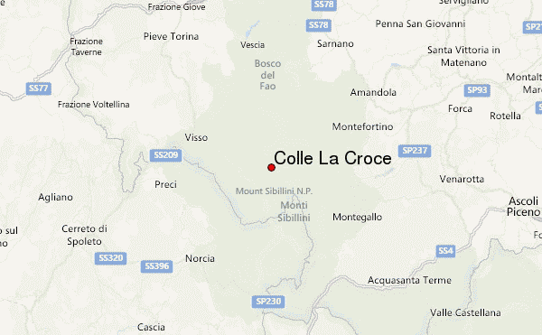 Colle La Croce Location Map