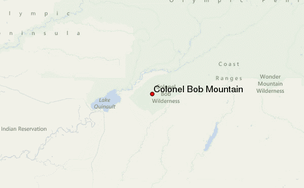 Colonel Bob Mountain Location Map