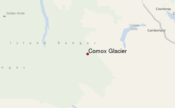 Comox Glacier Location Map