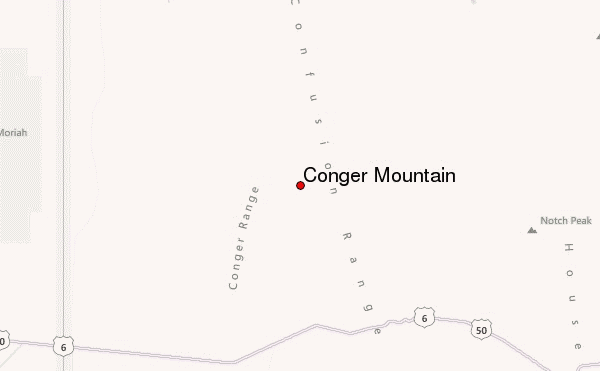 Conger Mountain Location Map