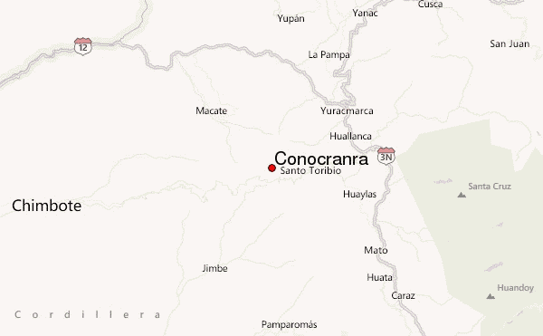 Coñocranra Location Map