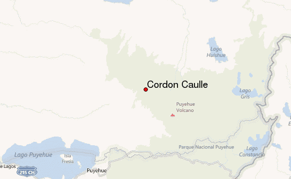 Cordon Caulle Location Map