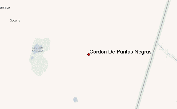 Cordon De Puntas Negras Location Map