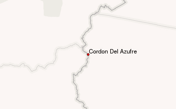 Cordon Del Azufre Location Map