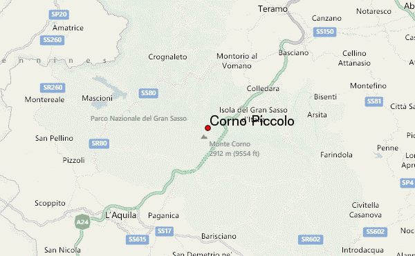 Corno Piccolo Location Map