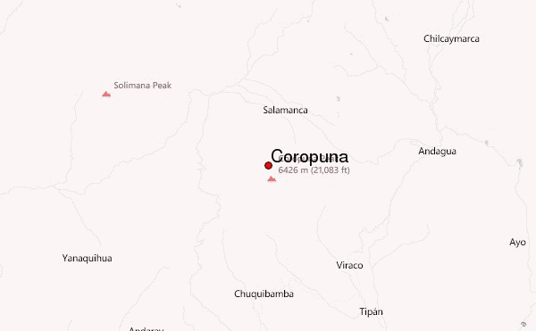 Coropuna Location Map