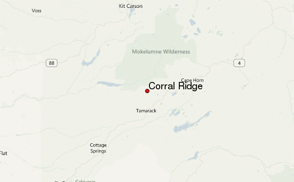 Corral Ridge Location Map