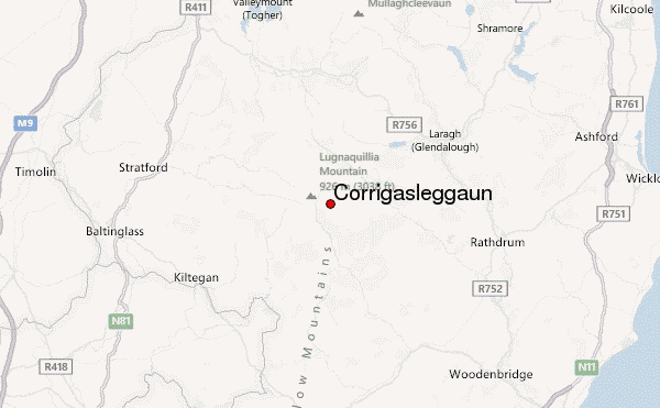 Corrigasleggaun Location Map