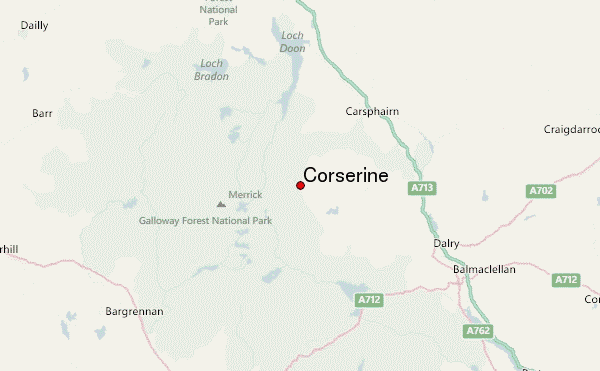 Corserine Location Map