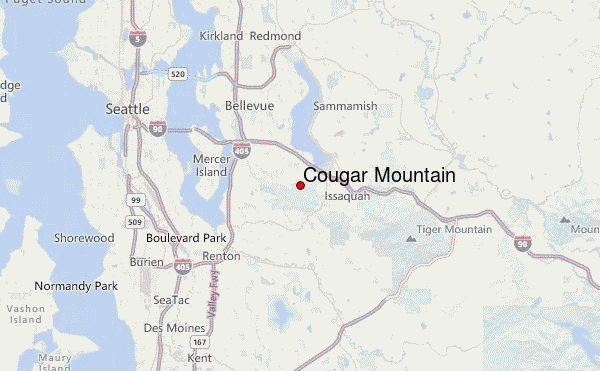 Cougar Mountain Location Map