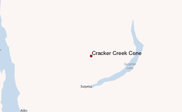Cracker Creek Cone Location Map
