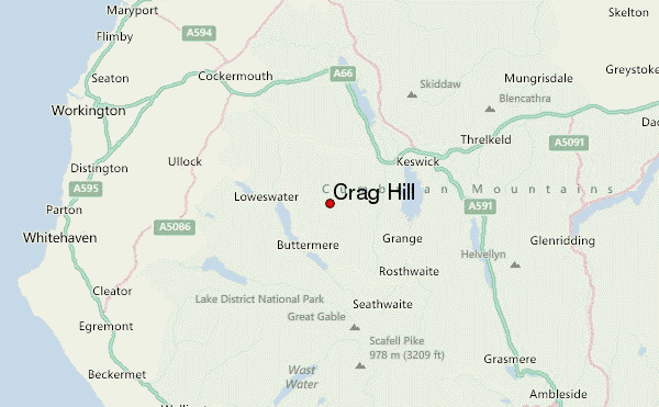 Crag Hill Location Map