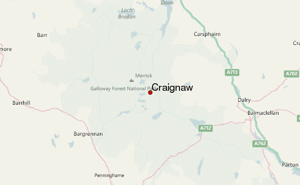 Craignaw Location Map