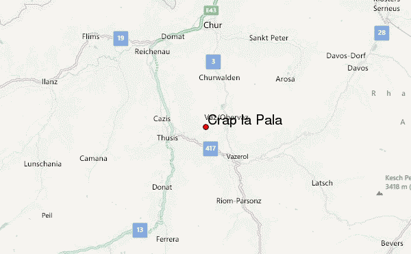 Crap la Pala Location Map