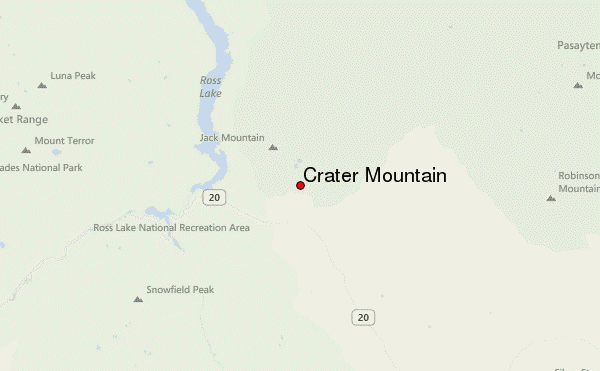 Crater Mountain Location Map