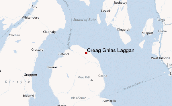 Creag Ghlas Laggan Location Map