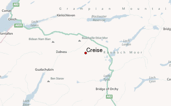 Creise Location Map