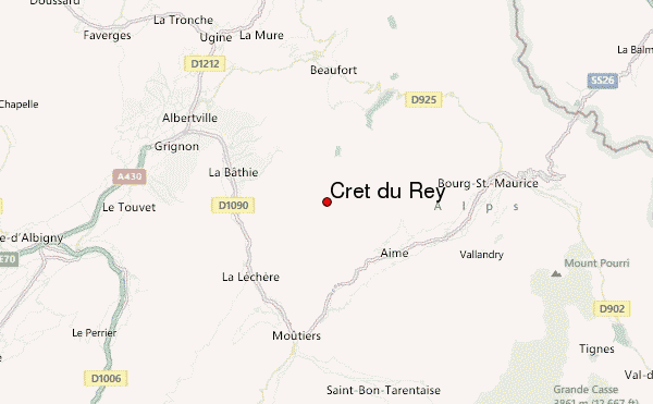 Crêt du Rey Location Map