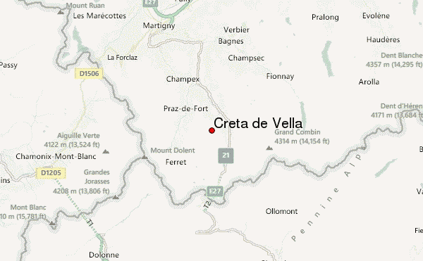Crêta de Vella Location Map