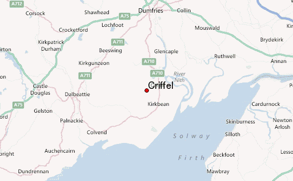 Criffel Location Map