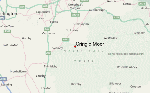 Cringle Moor Location Map
