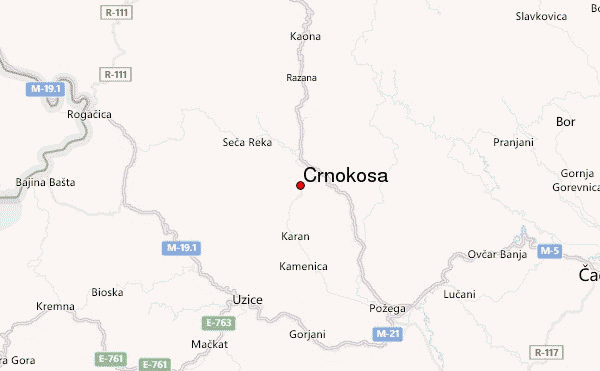 Crnokosa Location Map