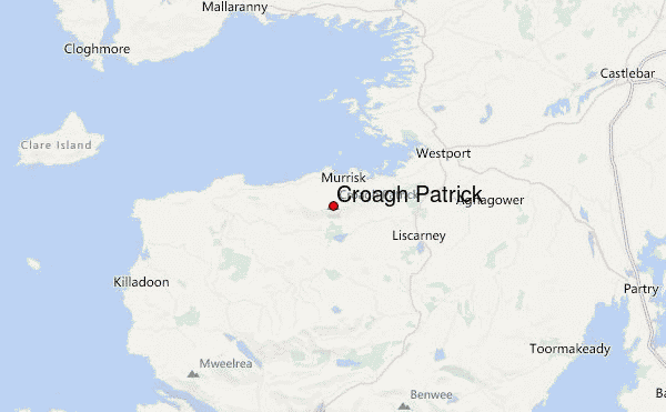 Croagh Patrick Location Map